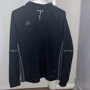 Black and grey adidas sweater size M in woman